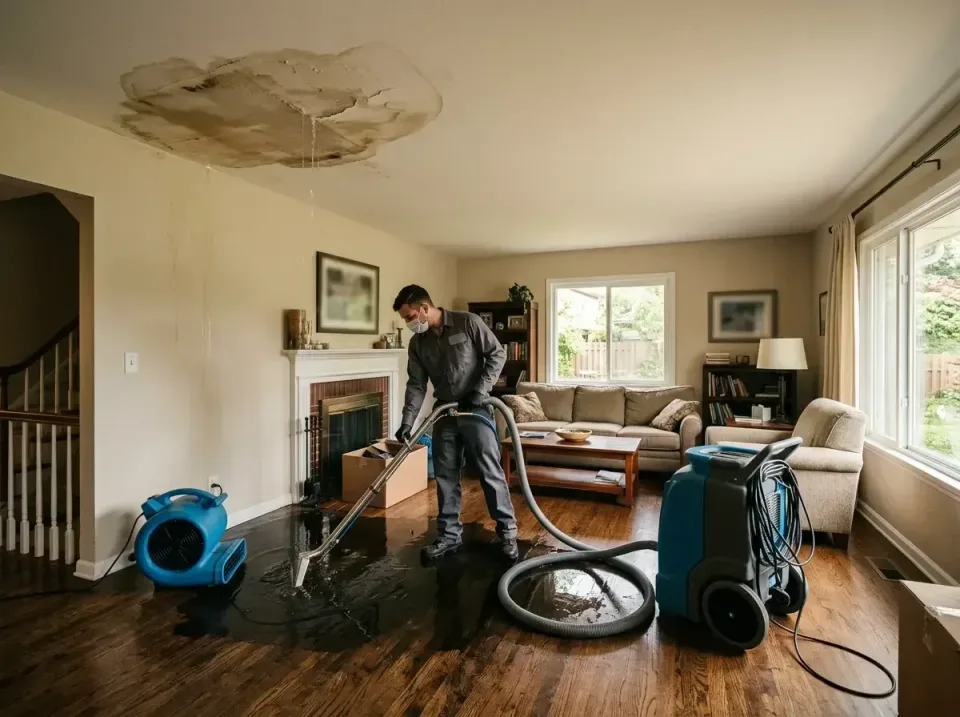 attic-pipe-burst-ceiling-drip-008 — frequently asked questions, Water Damage Restoration & Carpet Care in Galesburg, IL